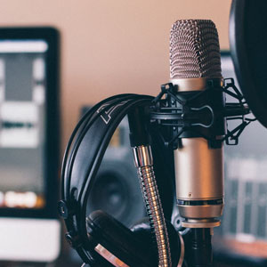 Corporate podcast support diverse use cases-Recording Microphone
